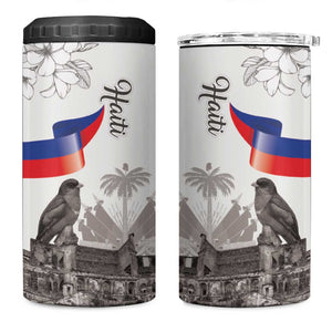 Afro-Haitians Citadelle Laferriere 4 in 1 Can Cooler Tumbler Hispaniolan Trogon and Plumeria - African Pride