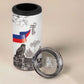 Afro-Haitians Citadelle Laferriere 4 in 1 Can Cooler Tumbler Hispaniolan Trogon and Plumeria - African Pride
