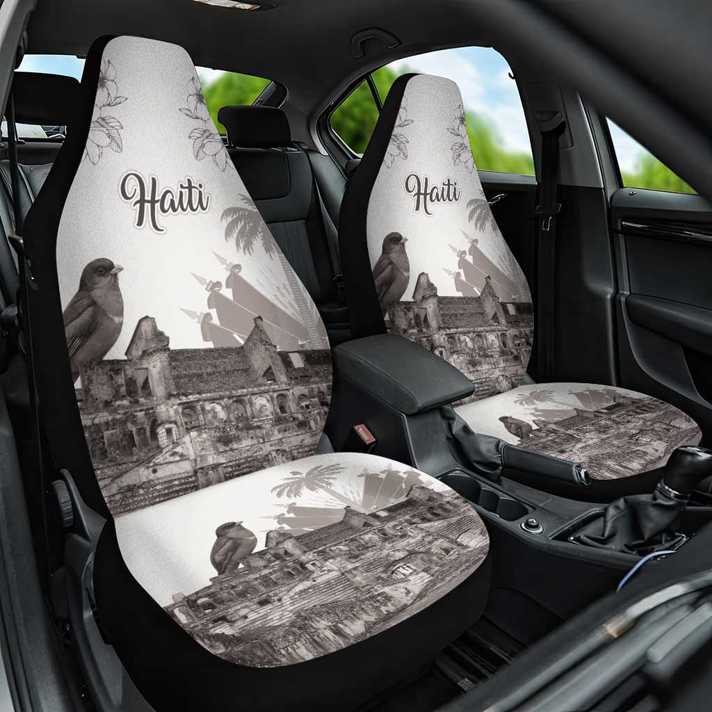 Afro-Haitians Citadelle Laferriere Car Seat Cover Hispaniolan Trogon and Plumeria - African Pride