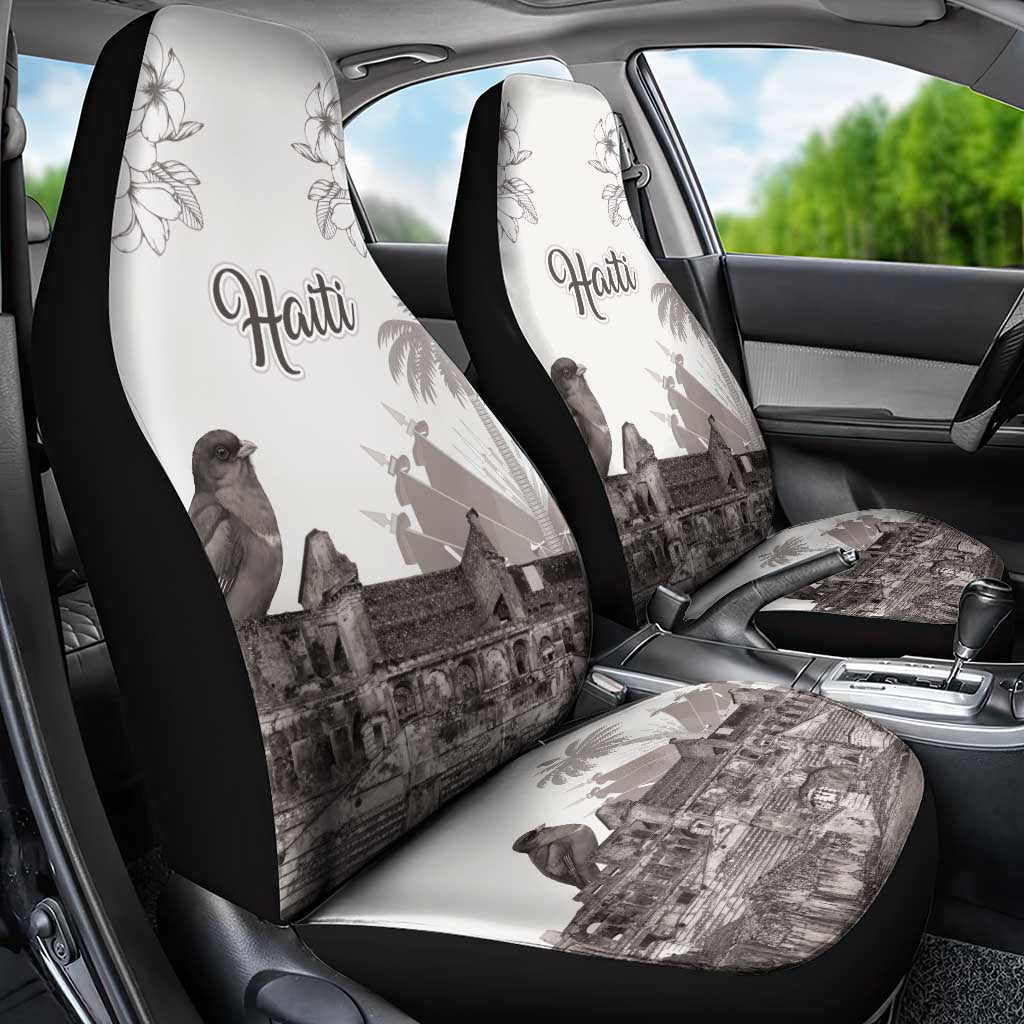 Afro-Haitians Citadelle Laferriere Car Seat Cover Hispaniolan Trogon and Plumeria - African Pride