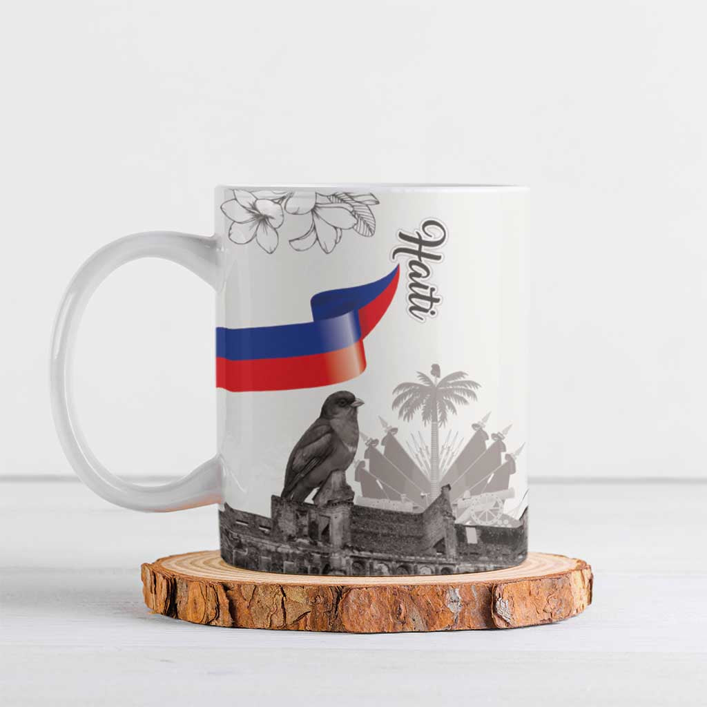 Afro-Haitians Citadelle Laferriere Ceramic Mug Hispaniolan Trogon and Plumeria