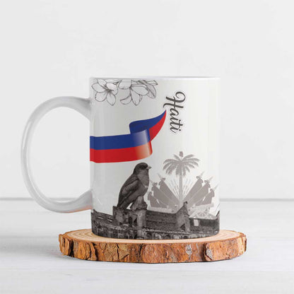 Afro-Haitians Citadelle Laferriere Ceramic Mug Hispaniolan Trogon and Plumeria