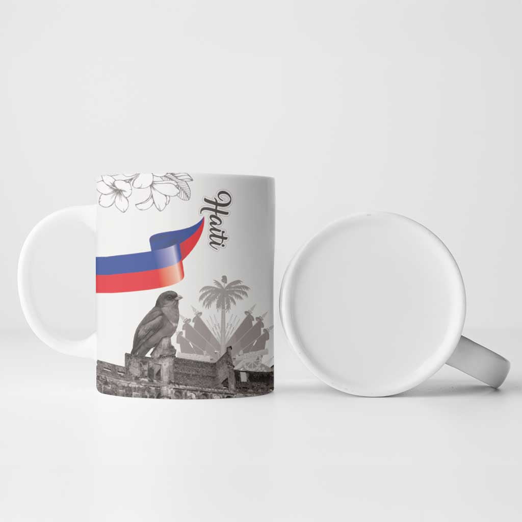 Afro-Haitians Citadelle Laferriere Ceramic Mug Hispaniolan Trogon and Plumeria