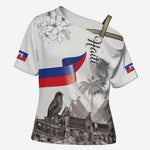 Afro-Haitians Citadelle Laferriere Cross Shoulder Shirt Hispaniolan Trogon and Plumeria