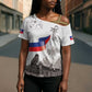 Afro-Haitians Citadelle Laferriere Cross Shoulder Shirt Hispaniolan Trogon and Plumeria
