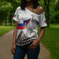 Afro-Haitians Citadelle Laferriere Cross Shoulder Shirt Hispaniolan Trogon and Plumeria