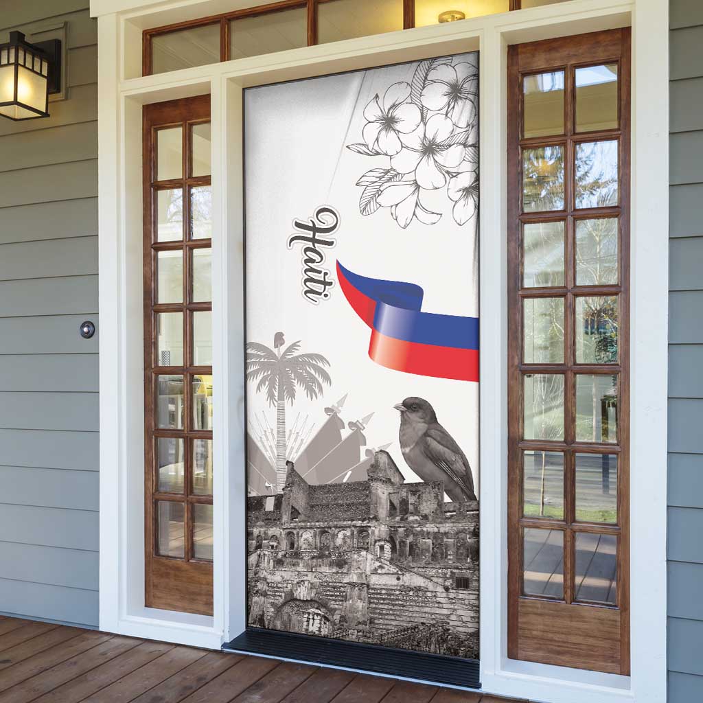 Afro-Haitians Citadelle Laferriere Door Cover Hispaniolan Trogon and Plumeria
