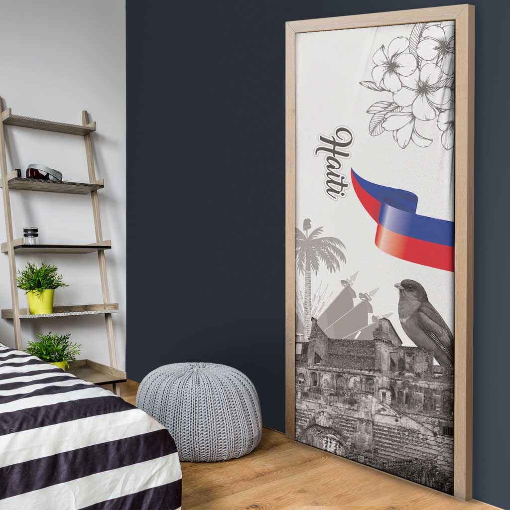 Afro-Haitians Citadelle Laferriere Door Cover Hispaniolan Trogon and Plumeria