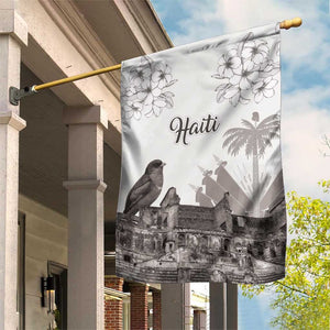 Afro-Haitians Citadelle Laferriere Garden Flag Hispaniolan Trogon and Plumeria - African Pride