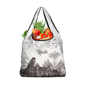 Afro-Haitians Citadelle Laferriere Grocery Bag Hispaniolan Trogon and Plumeria - African Pride