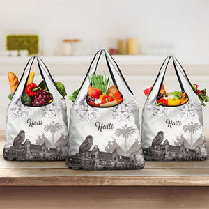 Afro-Haitians Citadelle Laferriere Grocery Bag Hispaniolan Trogon and Plumeria - African Pride