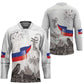 Afro-Haitians Citadelle Laferriere Hockey Jersey Hispaniolan Trogon and Plumeria
