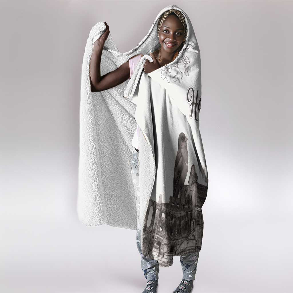 Afro-Haitians Citadelle Laferriere Hooded Blanket Hispaniolan Trogon and Plumeria - African Pride