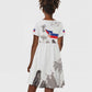 Afro-Haitians Citadelle Laferriere Kid Short Sleeve Dress Hispaniolan Trogon and Plumeria LT19