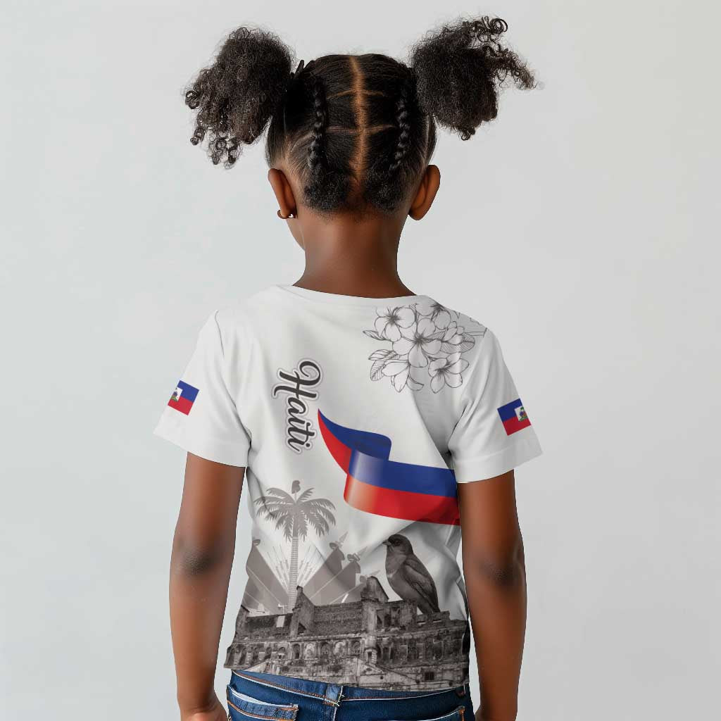 Afro-Haitians Citadelle Laferriere Kid T shirt Hispaniolan Trogon and Plumeria LT19