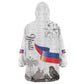Afro-Haitians Citadelle Laferriere Kid Wearable Blanket Hoodie Hispaniolan Trogon and Plumeria - African Pride