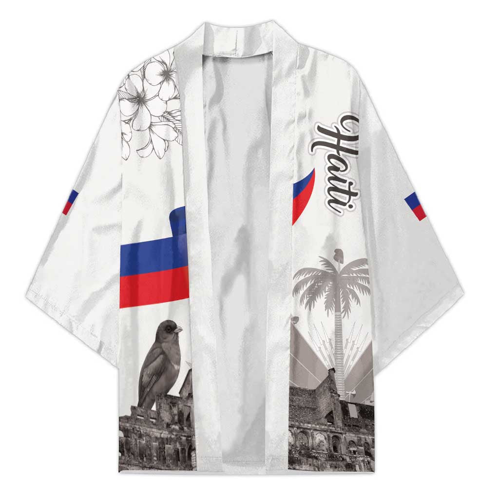 Afro-Haitians Citadelle Laferriere Kimono Hispaniolan Trogon and Plumeria