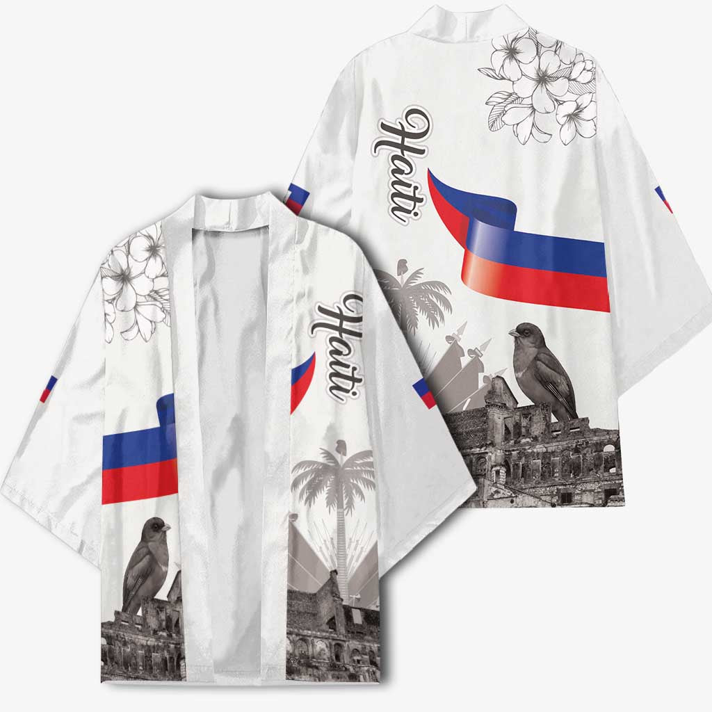 Afro-Haitians Citadelle Laferriere Kimono Hispaniolan Trogon and Plumeria