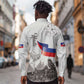 Afro-Haitians Citadelle Laferriere Long Sleeve Button Shirt Hispaniolan Trogon and Plumeria - African Pride