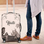 Afro-Haitians Citadelle Laferriere Luggage Cover Hispaniolan Trogon and Plumeria - African Pride