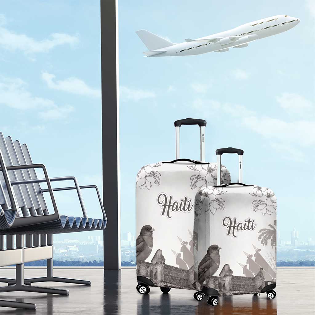 Afro-Haitians Citadelle Laferriere Luggage Cover Hispaniolan Trogon and Plumeria - African Pride