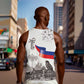 Afro-Haitians Citadelle Laferriere Men Tank Top Hispaniolan Trogon and Plumeria - African Pride