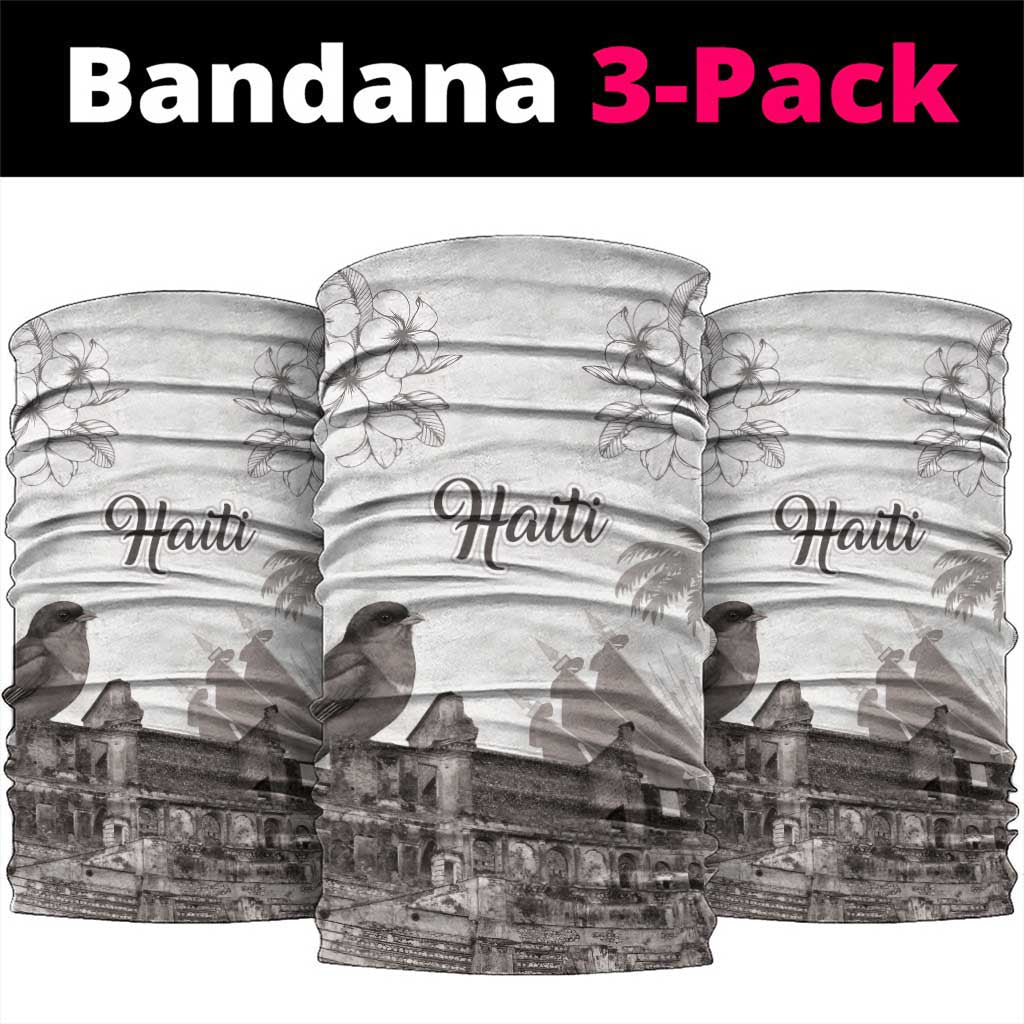 Afro-Haitians Citadelle Laferriere Neck Gaiter Hispaniolan Trogon and Plumeria - African Pride