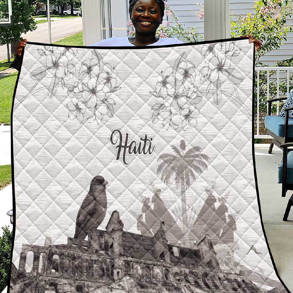 Afro-Haitians Citadelle Laferriere Quilt Hispaniolan Trogon and Plumeria - African Pride