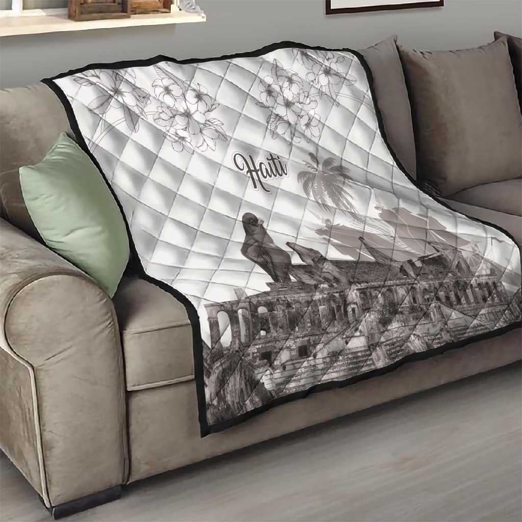 Afro-Haitians Citadelle Laferriere Quilt Hispaniolan Trogon and Plumeria - African Pride