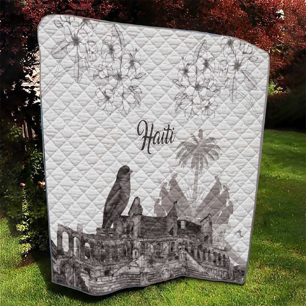 Afro-Haitians Citadelle Laferriere Quilt Hispaniolan Trogon and Plumeria - African Pride