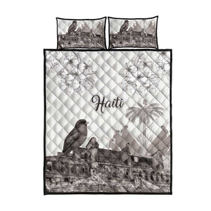 Afro-Haitians Citadelle Laferriere Quilt Bed Set Hispaniolan Trogon and Plumeria - African Pride
