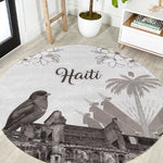 Afro-Haitians Citadelle Laferriere Round Carpet Hispaniolan Trogon and Plumeria - African Pride