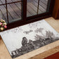 Afro-Haitians Citadelle Laferriere Rubber Doormat Hispaniolan Trogon and Plumeria - African Pride