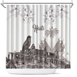 Afro-Haitians Citadelle Laferriere Shower Curtain Hispaniolan Trogon and Plumeria - African Pride