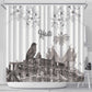 Afro-Haitians Citadelle Laferriere Shower Curtain Hispaniolan Trogon and Plumeria - African Pride