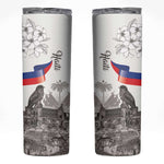 Afro-Haitians Citadelle Laferriere Skinny Tumbler Hispaniolan Trogon and Plumeria - African Pride
