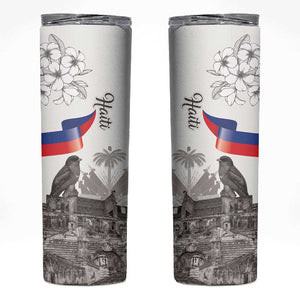Afro-Haitians Citadelle Laferriere Skinny Tumbler Hispaniolan Trogon and Plumeria - African Pride