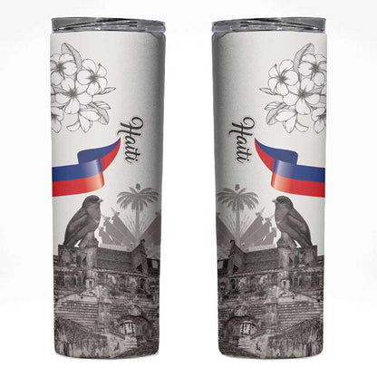 Afro-Haitians Citadelle Laferriere Skinny Tumbler Hispaniolan Trogon and Plumeria - African Pride