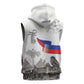 Afro-Haitians Citadelle Laferriere Sleeveless Hoodie Hispaniolan Trogon and Plumeria - African Pride