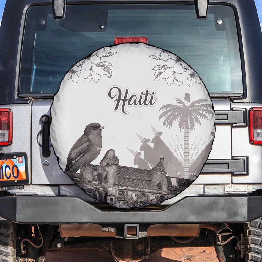 Afro-Haitians Citadelle Laferriere Spare Tire Cover Hispaniolan Trogon and Plumeria - African Pride