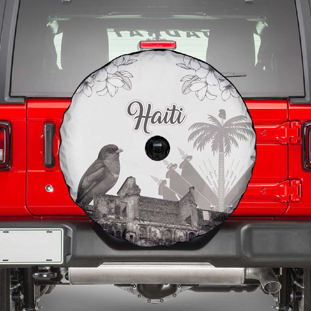 Afro-Haitians Citadelle Laferriere Spare Tire Cover Hispaniolan Trogon and Plumeria - African Pride