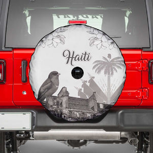 Afro-Haitians Citadelle Laferriere Spare Tire Cover Hispaniolan Trogon and Plumeria - African Pride