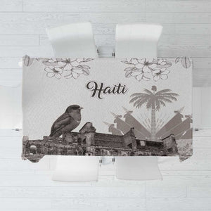 Afro-Haitians Citadelle Laferriere Tablecloth Hispaniolan Trogon and Plumeria - African Pride