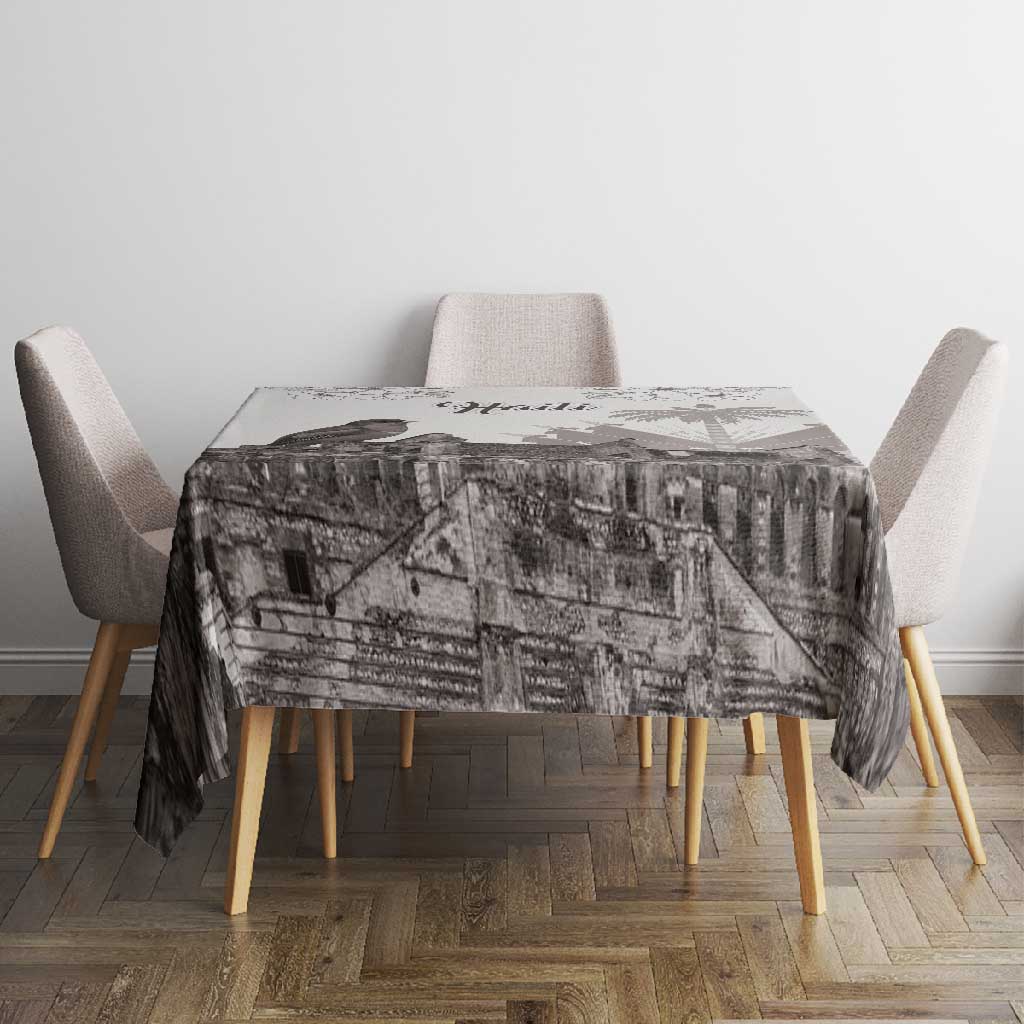 Afro-Haitians Citadelle Laferriere Tablecloth Hispaniolan Trogon and Plumeria - African Pride