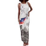 Afro-Haitians Citadelle Laferriere Tank Maxi Dress Hispaniolan Trogon and Plumeria - African Pride