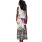 Afro-Haitians Citadelle Laferriere Tank Maxi Dress Hispaniolan Trogon and Plumeria - African Pride