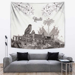 Afro-Haitians Citadelle Laferriere Tapestry Hispaniolan Trogon and Plumeria - African Pride