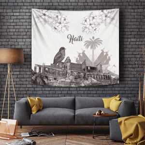 Afro-Haitians Citadelle Laferriere Tapestry Hispaniolan Trogon and Plumeria - African Pride