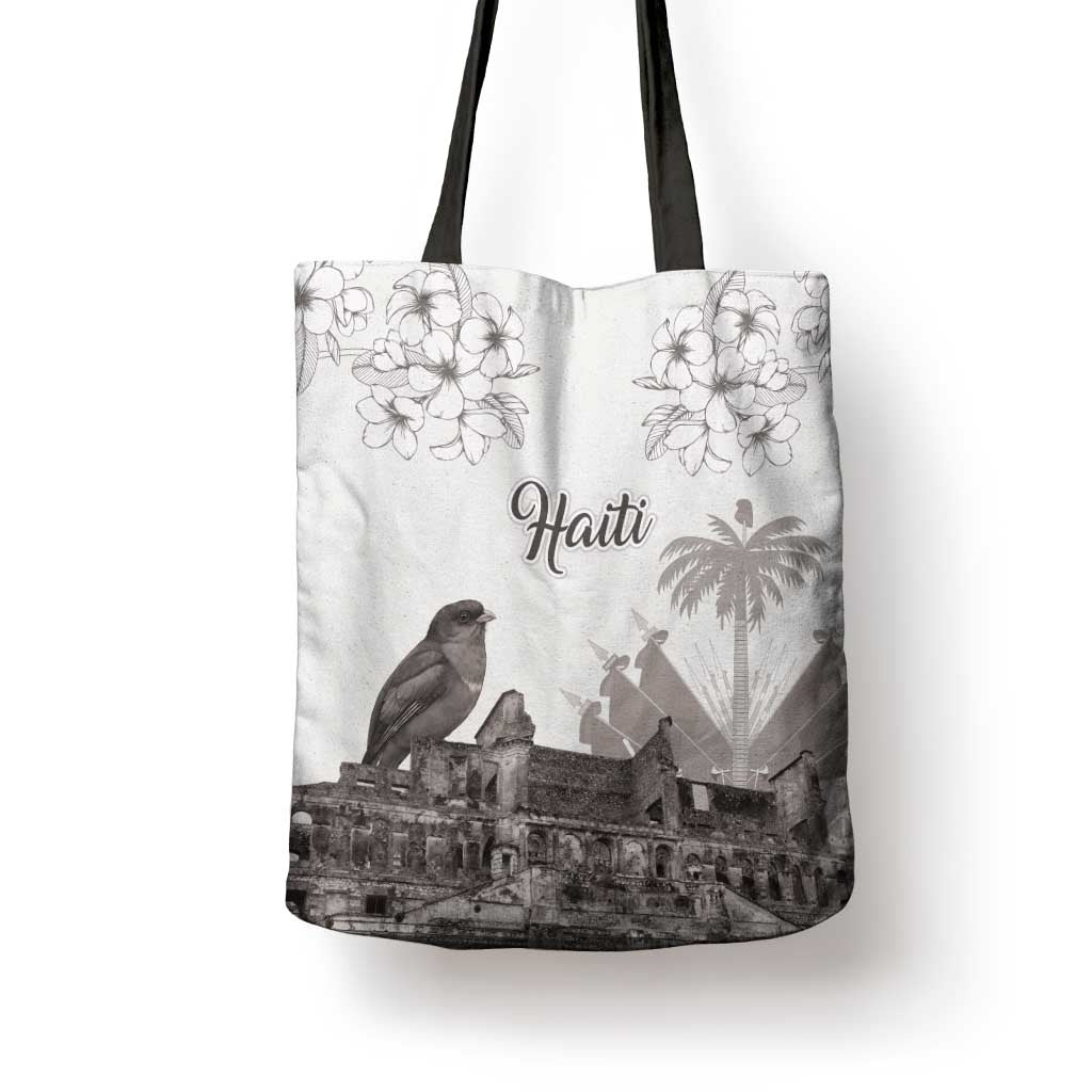 Afro-Haitians Citadelle Laferriere Tote Bag Hispaniolan Trogon and Plumeria