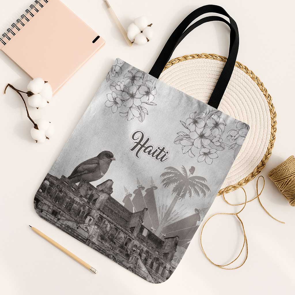Afro-Haitians Citadelle Laferriere Tote Bag Hispaniolan Trogon and Plumeria